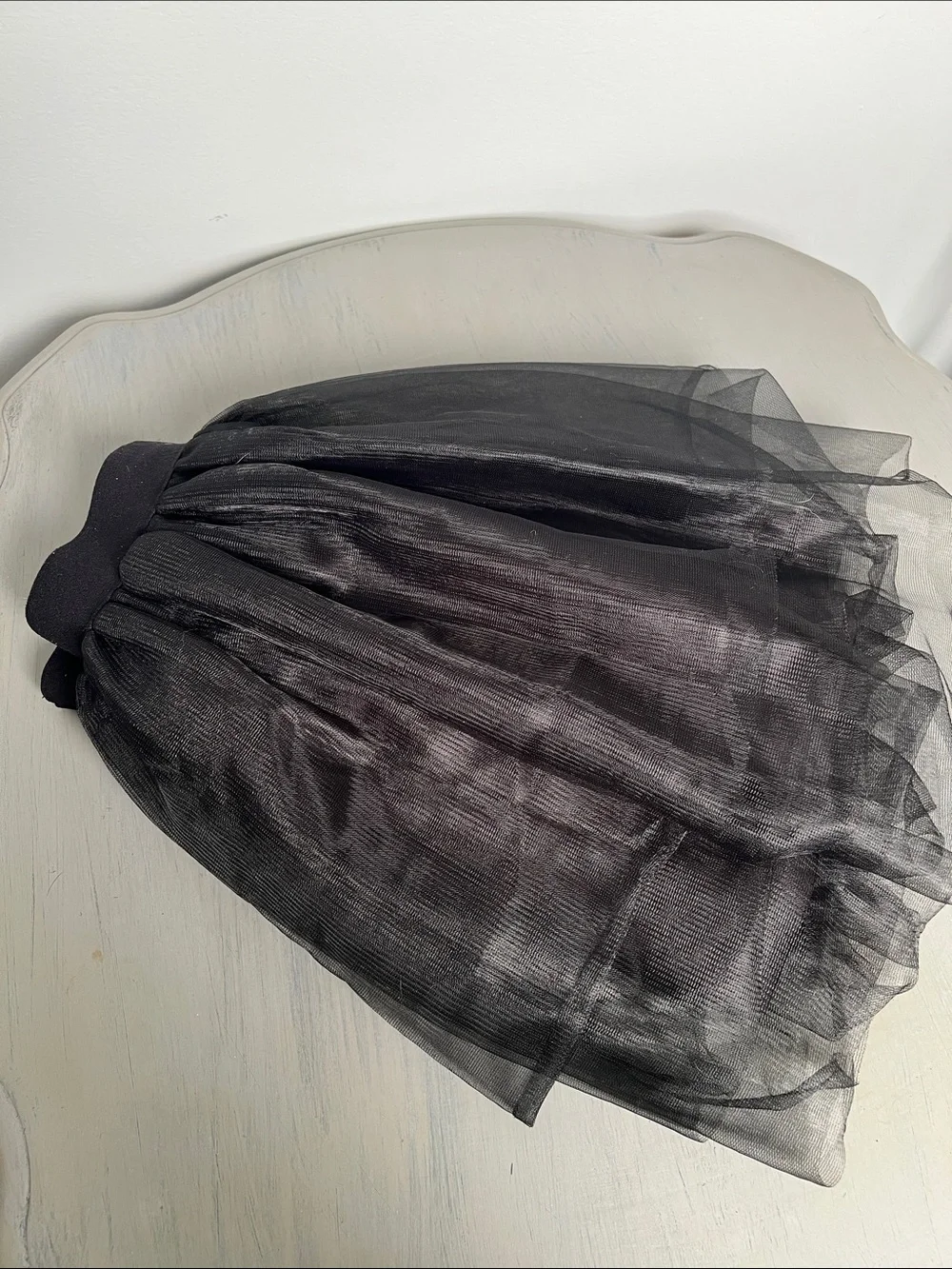 Spirit Black Tulle Skirt - Short Layered Circle Skirt Halloween Costume